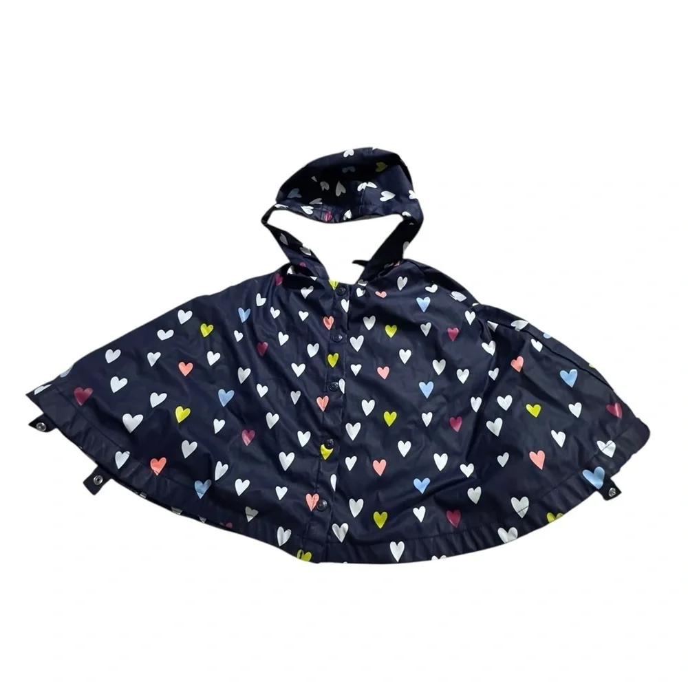 Gymboree Colorful Heart Rain Poncho